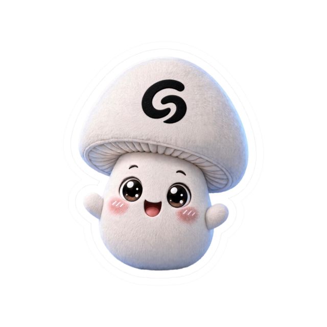 Swirl Mascot Sticker